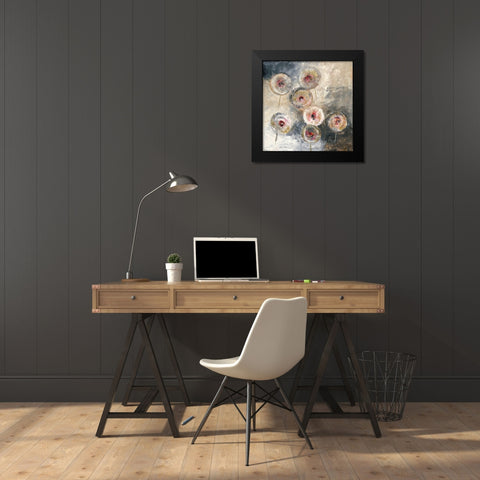 Lowenzahn Black Modern Wood Framed Art Print by Arns-Muller, Monika