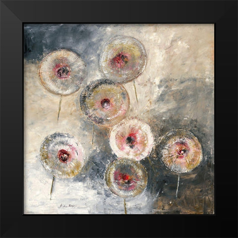 Lowenzahn Black Modern Wood Framed Art Print by Arns-Muller, Monika