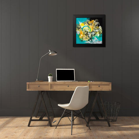Chemin de la quietude Black Modern Wood Framed Art Print by Jadis