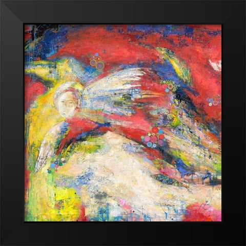 Florentiner Engel Black Modern Wood Framed Art Print by Luci
