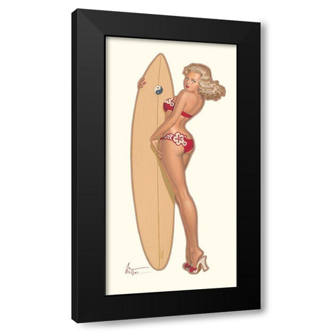 Pauline a Hawai Black Modern Wood Framed Art Print with Double Matting by Hitte, Patrick