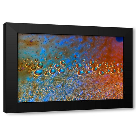 Droping Caravan Black Modern Wood Framed Art Print with Double Matting by NUPHO