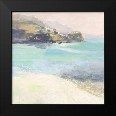 Rivage Corse Black Modern Wood Framed Art Print by Parise, Chantal