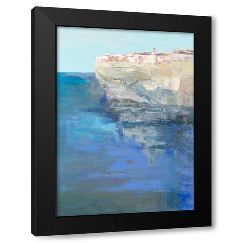 Bonifacio Black Modern Wood Framed Art Print with Double Matting by Parise, Chantal
