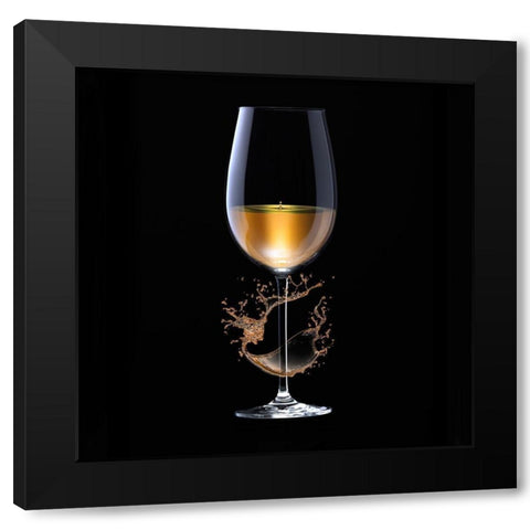 GrapeSplash two Black Modern Wood Framed Art Print with Double Matting by Hillert, Peter