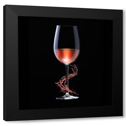 GrapeSplash three Black Modern Wood Framed Art Print with Double Matting by Hillert, Peter