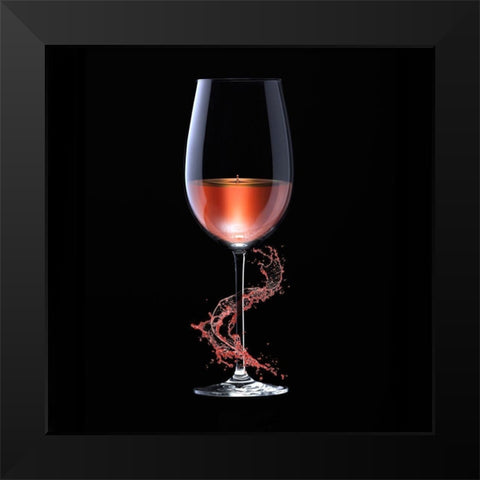 GrapeSplash three Black Modern Wood Framed Art Print by Hillert, Peter