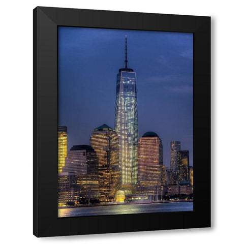 Symbol Black Modern Wood Framed Art Print by Terrible, Aurelien