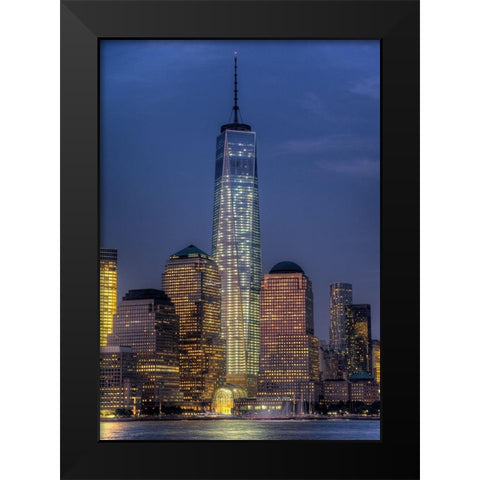 Symbol Black Modern Wood Framed Art Print by Terrible, Aurelien