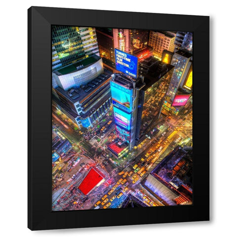 Rebirth Black Modern Wood Framed Art Print with Double Matting by Terrible, Aurelien