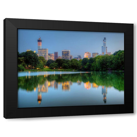 Giants Black Modern Wood Framed Art Print with Double Matting by Terrible, Aurelien