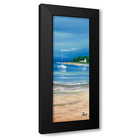 Maree basse II Black Modern Wood Framed Art Print by Flanet, Frederic