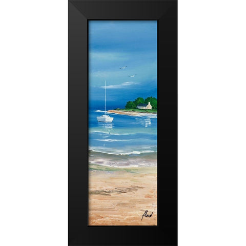 Maree basse II Black Modern Wood Framed Art Print by Flanet, Frederic