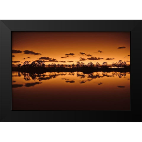 Symetrie Black Modern Wood Framed Art Print by Bertrande, Arnaud