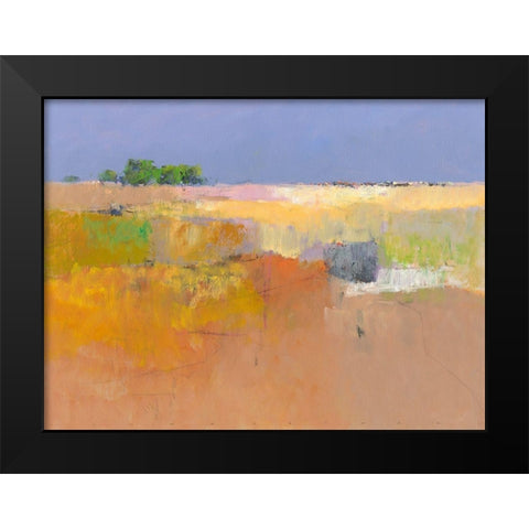 Meadow in Color Black Modern Wood Framed Art Print by Groenhart, Jan