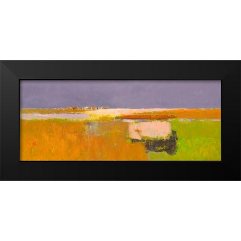 Air and Light Black Modern Wood Framed Art Print by Groenhart, Jan