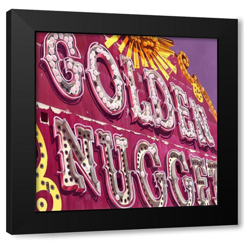 Golden Nugget Black Modern Wood Framed Art Print with Double Matting by van Sprengel, Didier