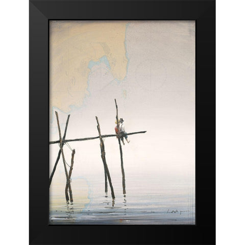 Vers lhorizon Black Modern Wood Framed Art Print by Letestu, Yann