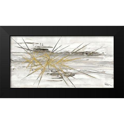 Fantome Black Modern Wood Framed Art Print by Caro-H