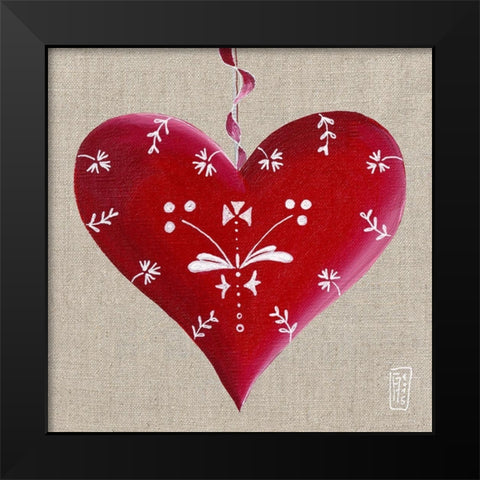 Lovely Black Modern Wood Framed Art Print by Mellier, Francine