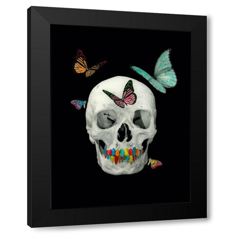 Flying Eddy Black Modern Wood Framed Art Print by Simonutti, Riccardo