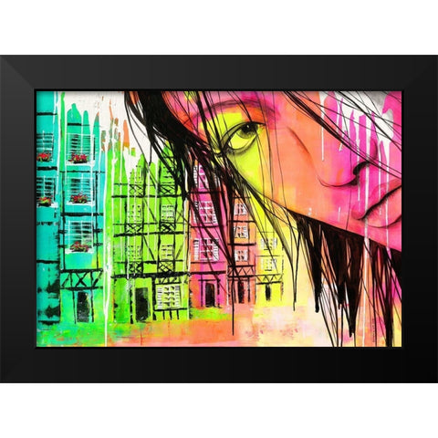 Zita Black Modern Wood Framed Art Print by Lemahieu, Lise