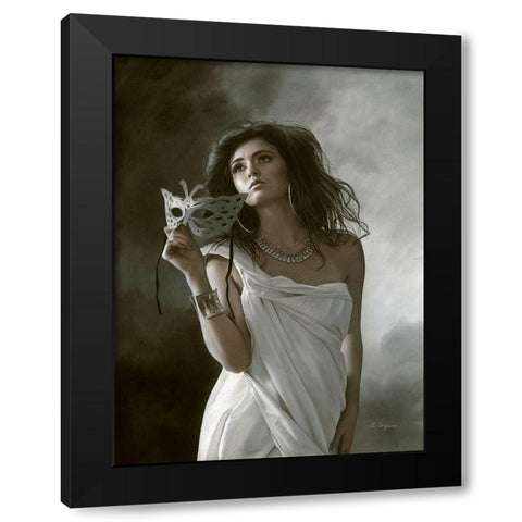 Breaking the Silence Black Modern Wood Framed Art Print by Seifert, Brita