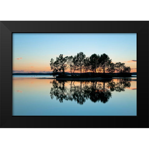 Recto - Verso Black Modern Wood Framed Art Print by Bertrande, Arnaud