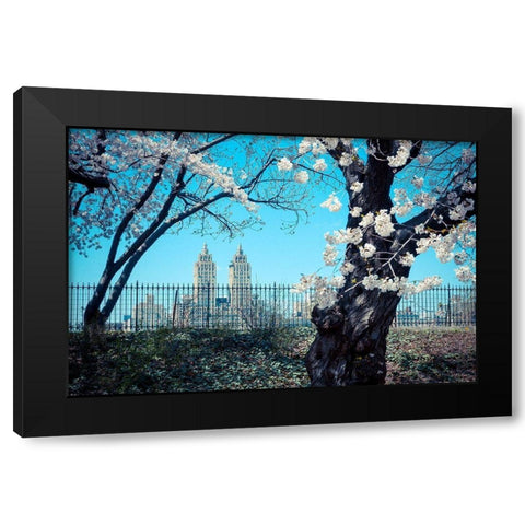 San Remo Building Black Modern Wood Framed Art Print by Bertrande, Arnaud