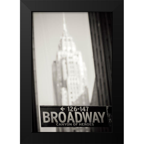 Broadway Black Modern Wood Framed Art Print by Bertrande, Arnaud