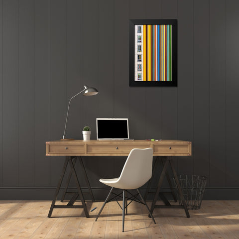 Vue sur Moretti Black Modern Wood Framed Art Print by Bertrande, Arnaud