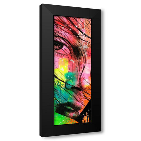 Tina I Black Modern Wood Framed Art Print with Double Matting by Lemahieu, Lise