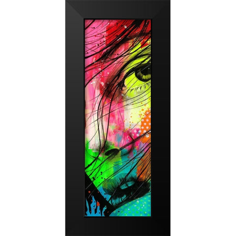 Tina II Black Modern Wood Framed Art Print by Lemahieu, Lise