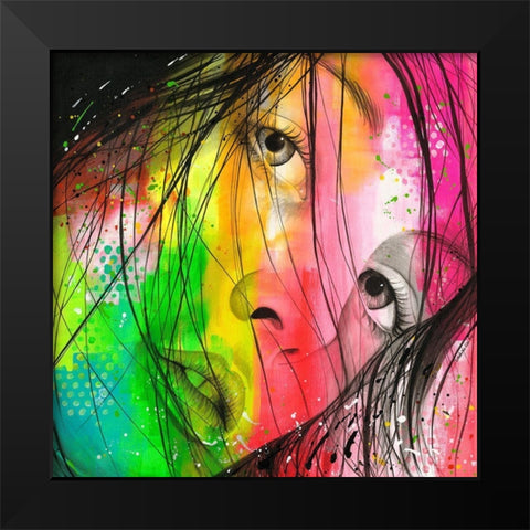 Alicia Black Modern Wood Framed Art Print by Lemahieu, Lise