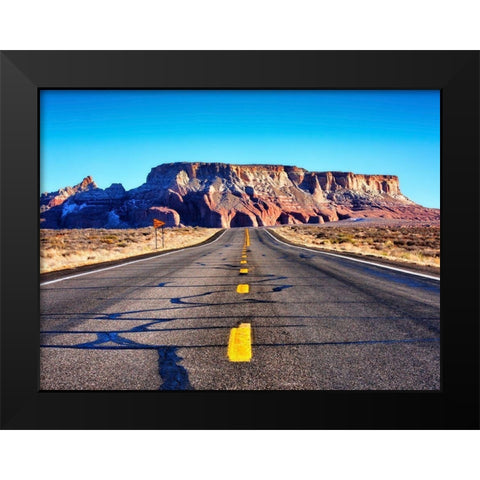 Mountain Hole Black Modern Wood Framed Art Print by Lichtenwalter, Tom