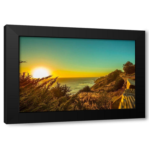 Sunset Rim Black Modern Wood Framed Art Print by Lichtenwalter, Tom