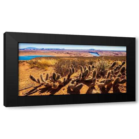 Wildwest Cactus Black Modern Wood Framed Art Print by Lichtenwalter, Tom