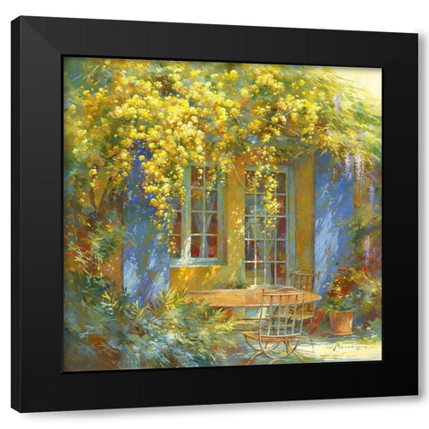 Palette printaniere Black Modern Wood Framed Art Print by Messely, Johan