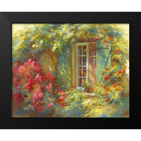 Charme Provencale Black Modern Wood Framed Art Print by Messely, Johan