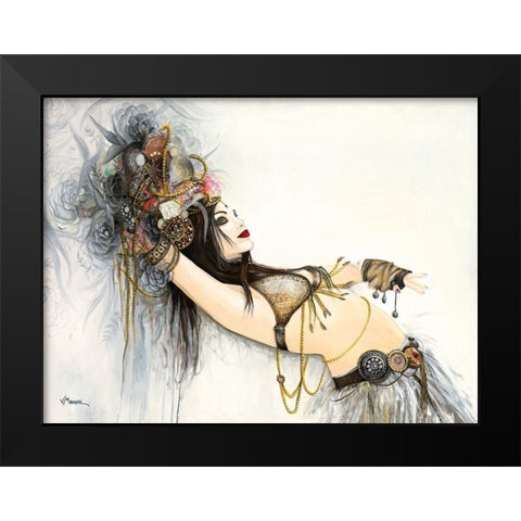 Expression Nomade Black Modern Wood Framed Art Print by Maugeri, Valerie