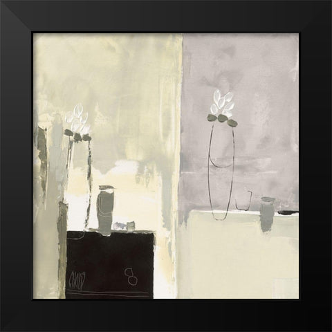 Nature Morte aux Tulips Black Modern Wood Framed Art Print by Choisy, Christian