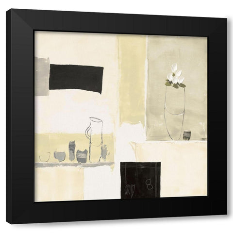 Nature Morte en Octobre Black Modern Wood Framed Art Print by Choisy, Christian