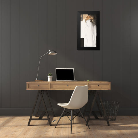 Parure Matinale Black Modern Wood Framed Art Print by Choisy, Christian