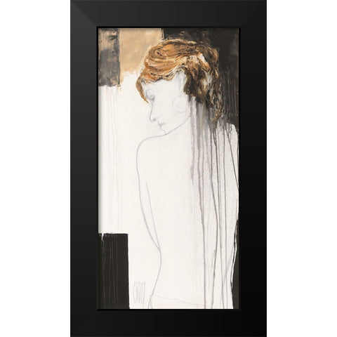Parure Matinale Black Modern Wood Framed Art Print by Choisy, Christian