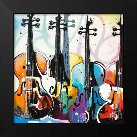 Variation for Violin I Black Modern Wood Framed Art Print by Cornee, Patrick