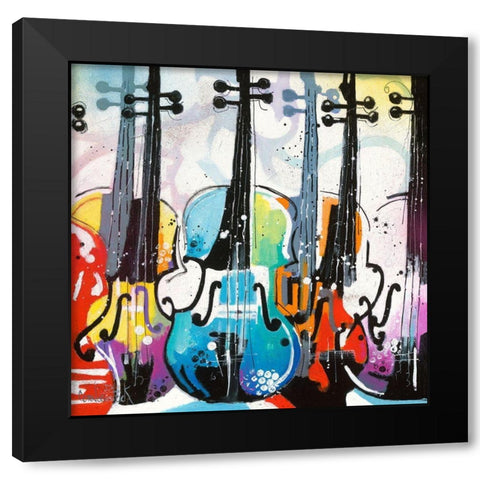 Variation for Violin II Black Modern Wood Framed Art Print by Cornee, Patrick