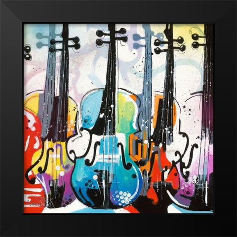 Variation for Violin II Black Modern Wood Framed Art Print by Cornee, Patrick