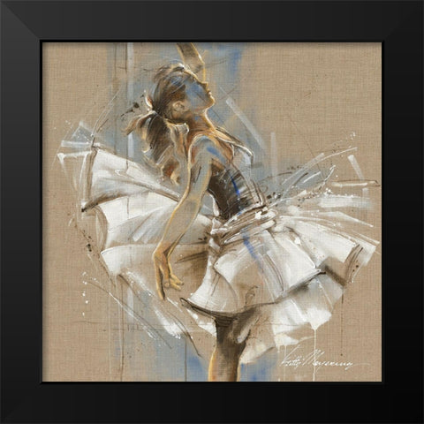 White Dress III Black Modern Wood Framed Art Print by Meijering, Kitty