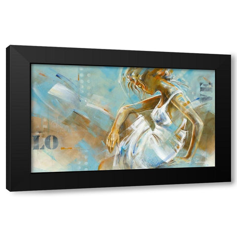 Ocean Breeze I Black Modern Wood Framed Art Print with Double Matting by Meijering, Kitty