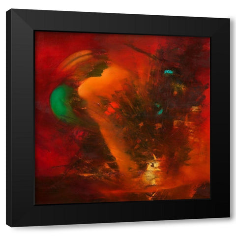 Revived Black Modern Wood Framed Art Print with Double Matting by ARVEE